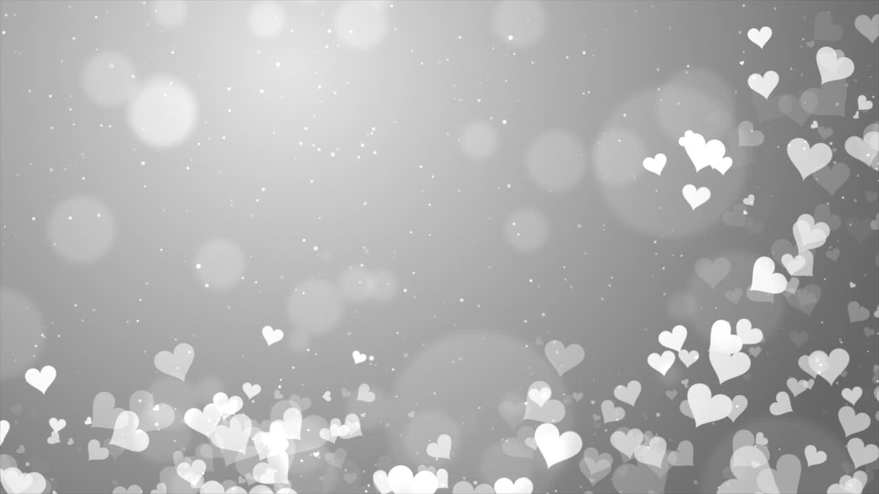 Elegant Grey Hearts Background