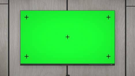 christmas living room and tv with track green screen