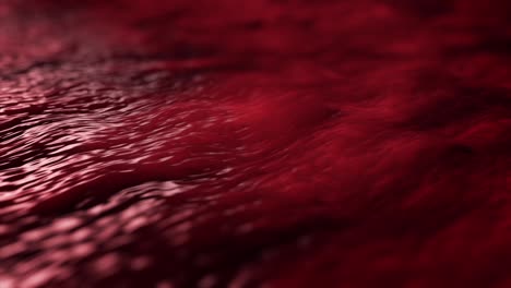 colorful abstraction of moving red liquid substance. animation. loop ready animation of mysterious substance