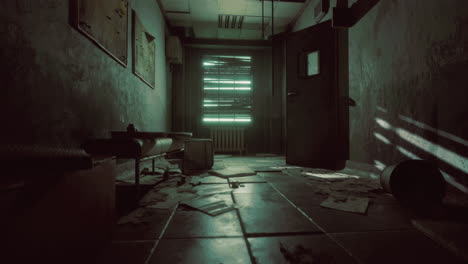 corredor abandonado del hospital