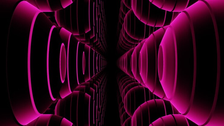 VJ Loop fundo abstrato - corredor de esferas