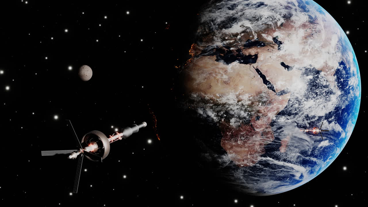 위성 스캔 및 지구 모니터링