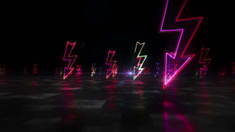 energy lightning symbol abstract loopable hyperspace animation