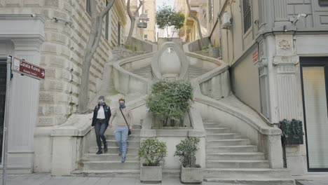 spiral stairs in istanbul