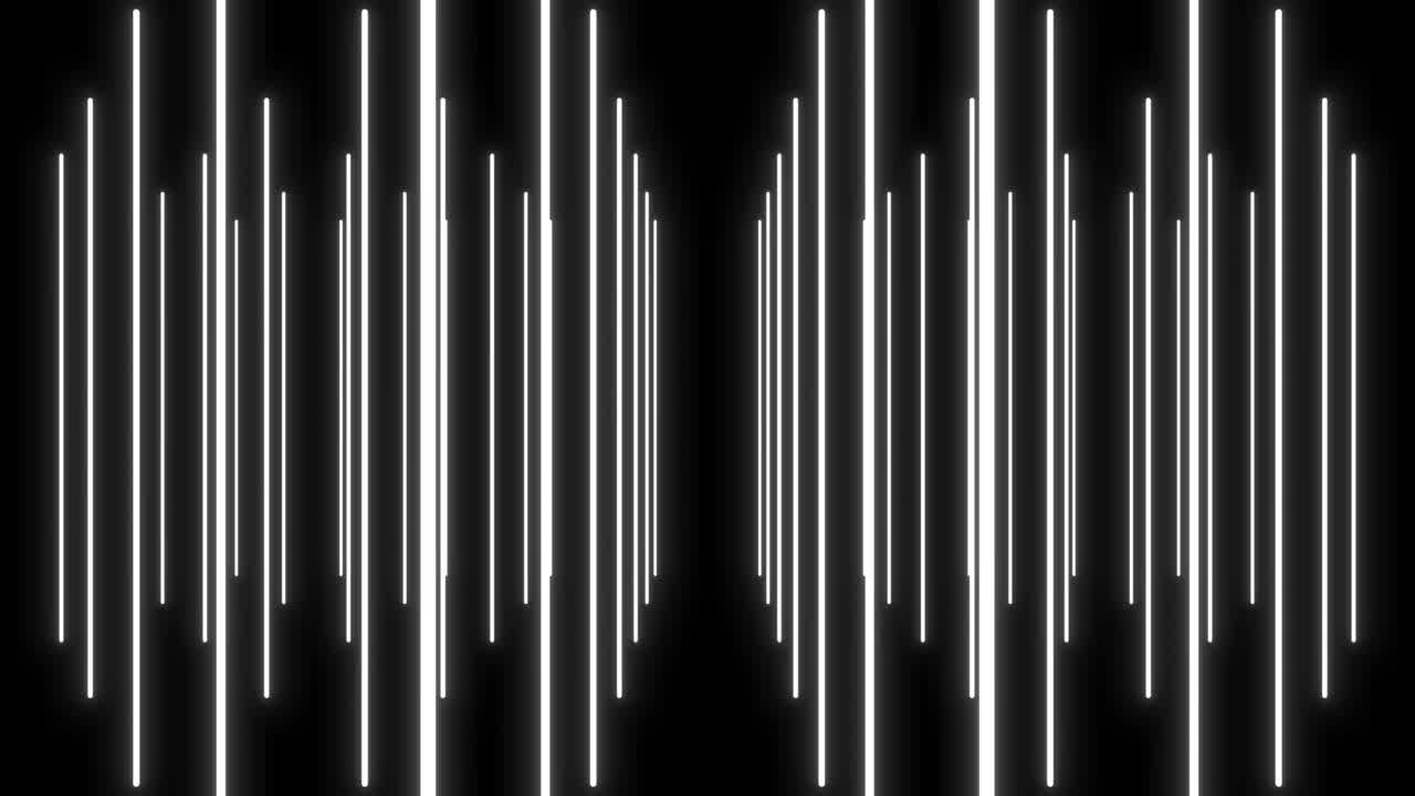 Abstact White line Grid Animation over Black Background