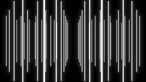 abstact white line grid animation over black background