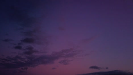 beautiful sunset purple and pink clouds timelapse at dusk