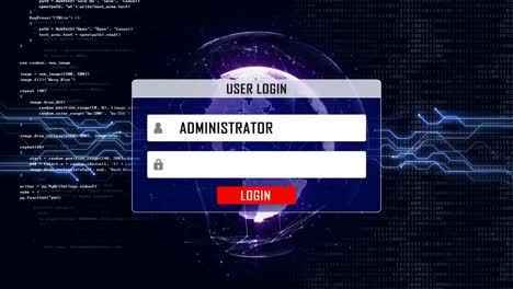 ataque de ddos con alfa mate, animación, fondo, bucle, 4k