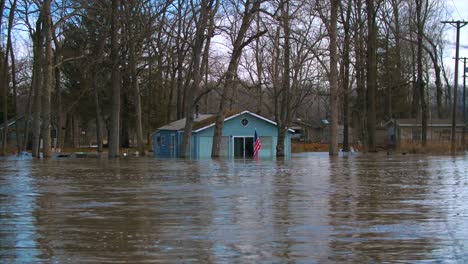 casas inundadas desastres naturales apocalipsis tormentas huracanes cambio climático calentamiento global 4k