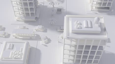 cgi city life miniature outdoors with housing human and active logistics