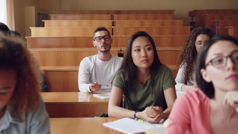 students in a lecture hall