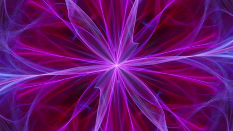bucle de caleidoscopio en espiral de estrella fractal - dimensiones infinitas en capas - bucle sin interrupciones, ilusión mística y música de meditación colorida y pacífica vj streaming de fondo