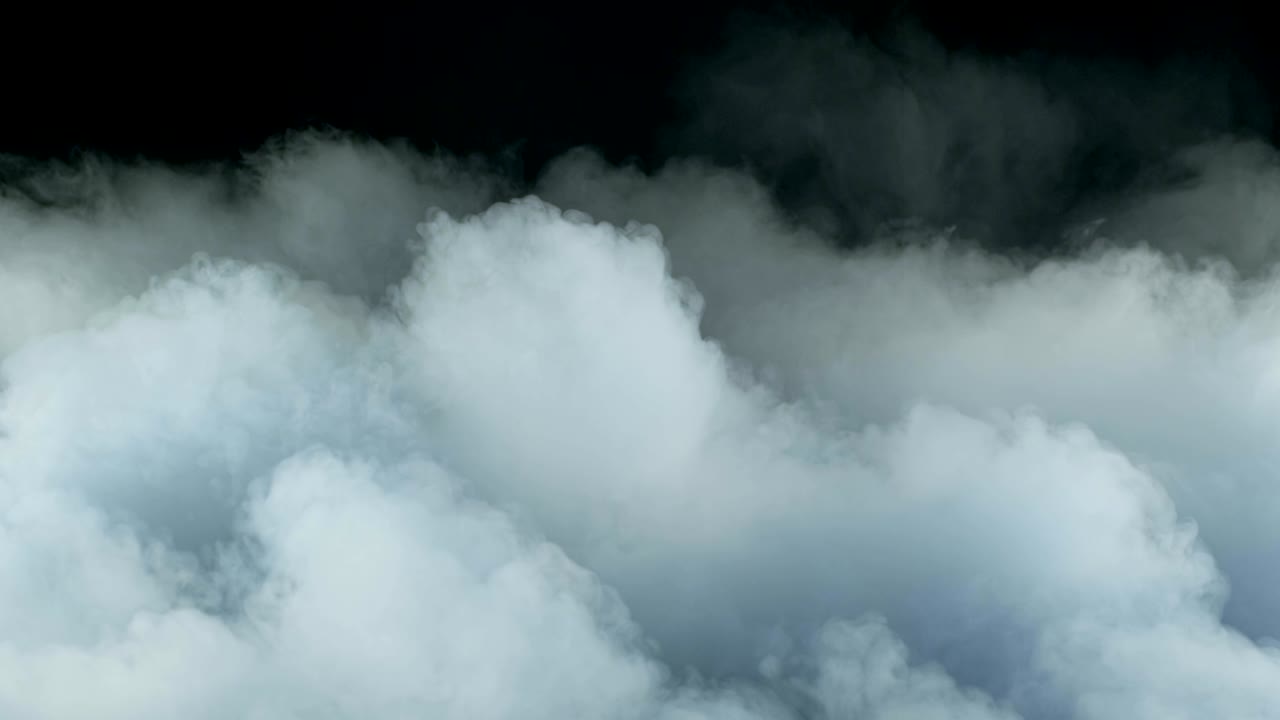 nubes de humo de hielo seco realista