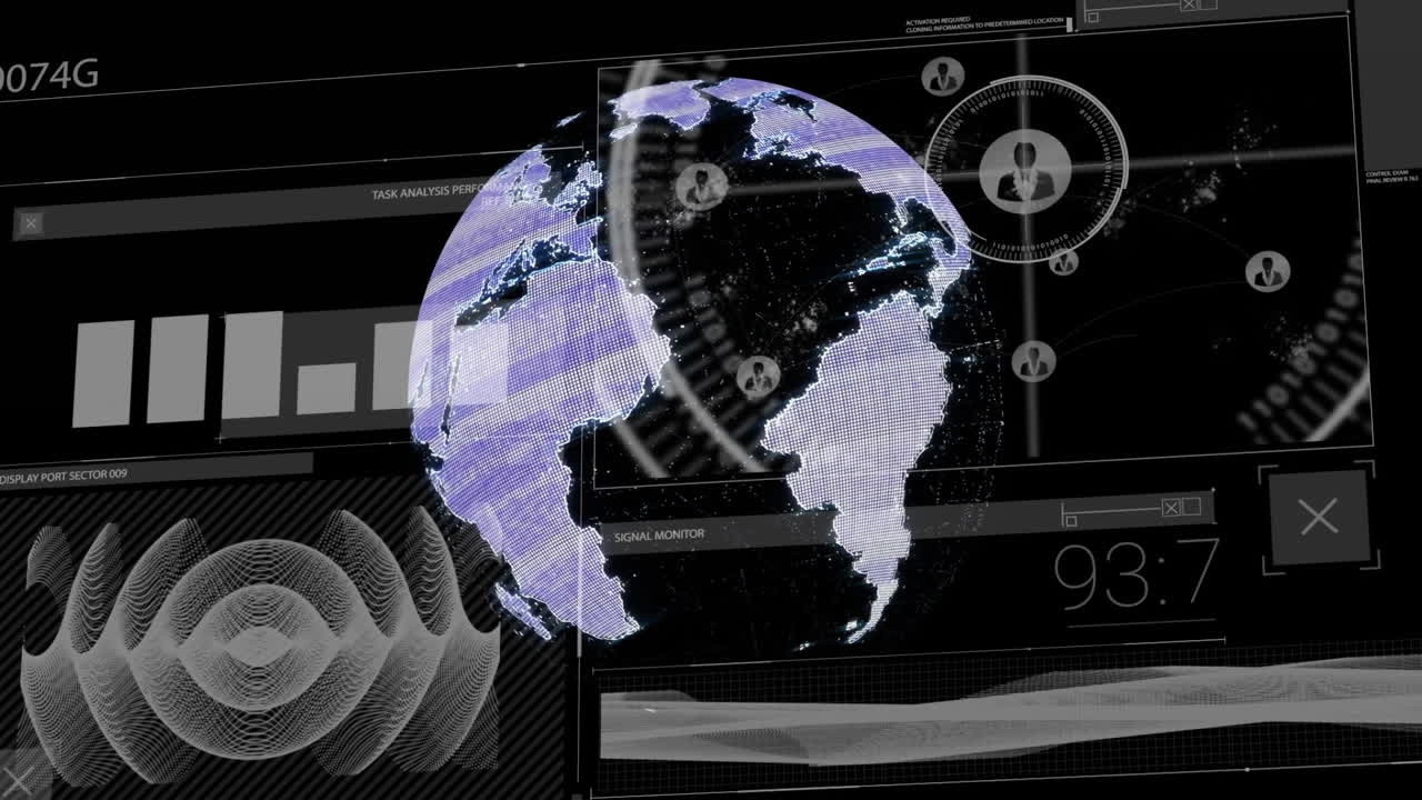 análisis global de datos y animación de monitoreo de señales a través de la interfaz digital