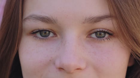 close-up portrait of a teenage girl