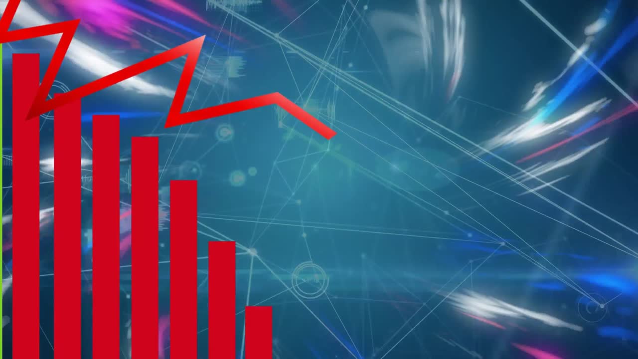 animación del procesamiento de datos sobre senderos