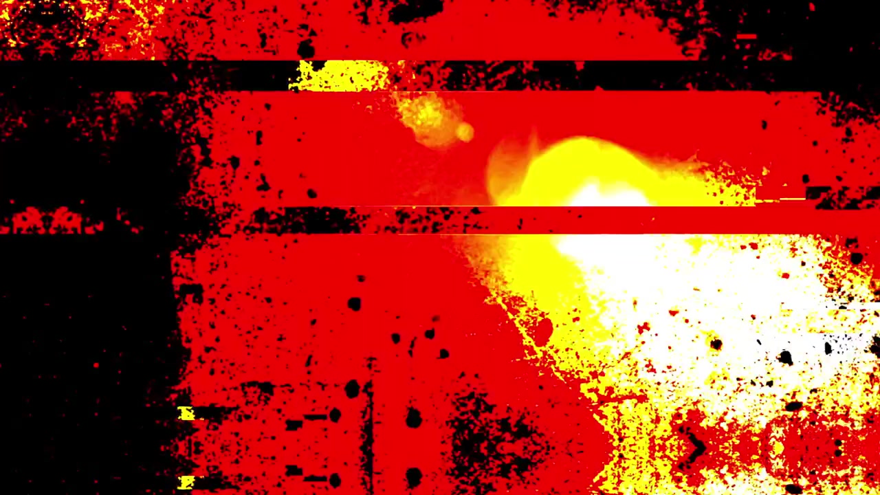 Effetto Glitch Digitale Astratto con Rumore Rosso e Bianco