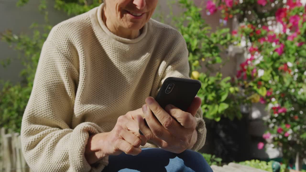 Senior woman enjoying free time outdoors