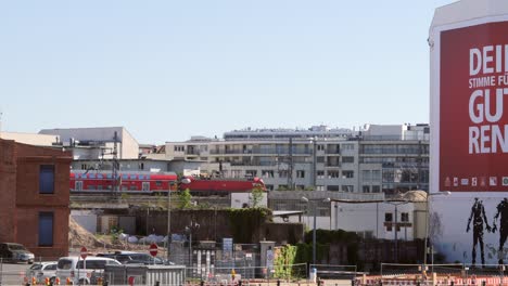 Train-Passing-Run-Down-Area-in-Berlin