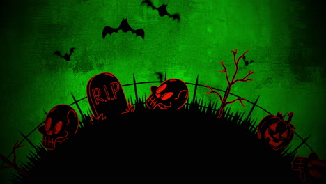 Halloween-Hintergrundanimation-Mit-Särgen