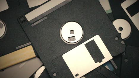pile of floppy disks