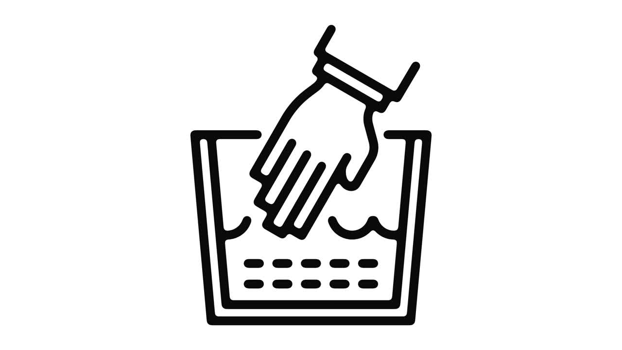 세탁 라인 모션 그래픽