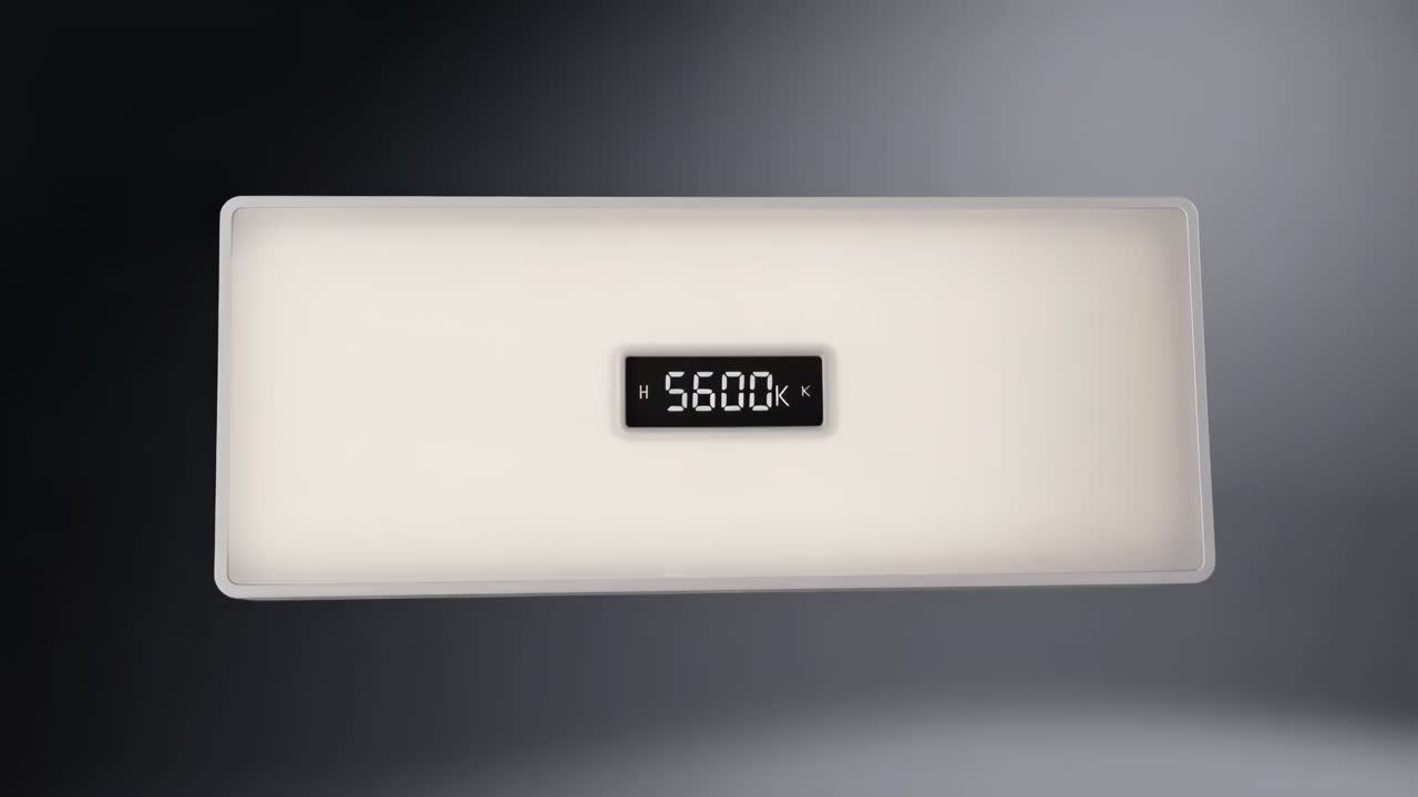 Professional LED Light Panel with Adjustable Color Temperature Display