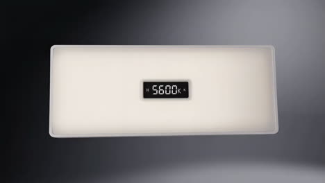 professional led light panel with adjustable color temperature display