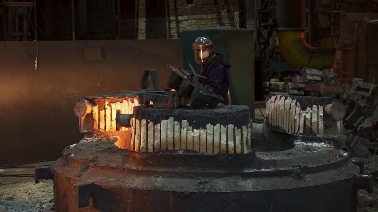 Metal Casting Process in a Foundry