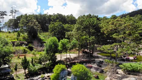 jib shot of clay tunnel in da lat city, lam dong province, vietnam