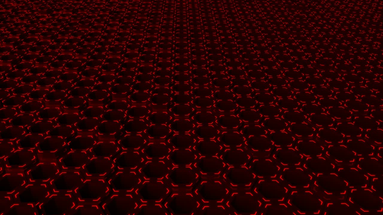 4K Futuristic Abstract Looped Hexagon Background