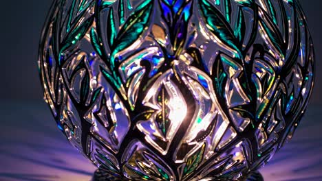 ornamental glass table lamp