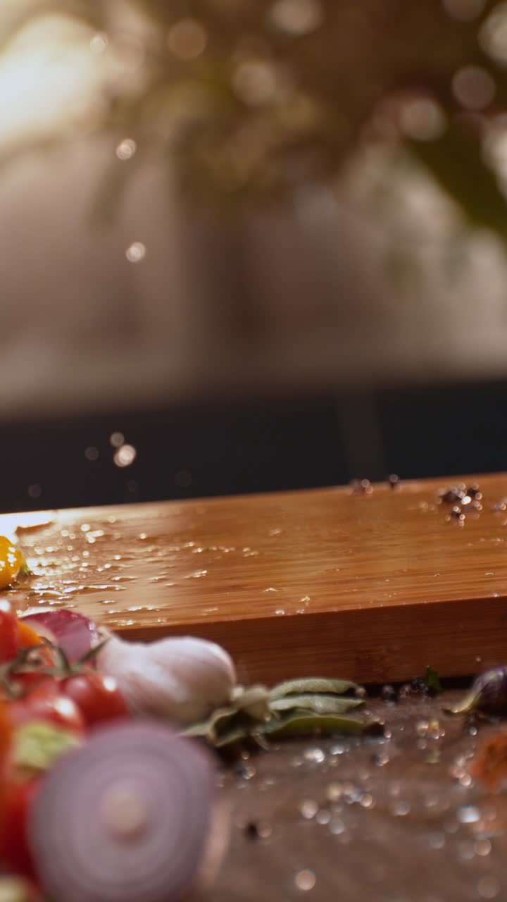 Fresh Vegetables in Motion