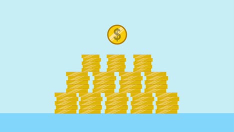 el dinero financiero del hombre de negocios