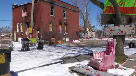 abandoned items like are assembled into art objects in this detroit neighborhood