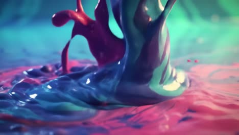 colorful paint splash
