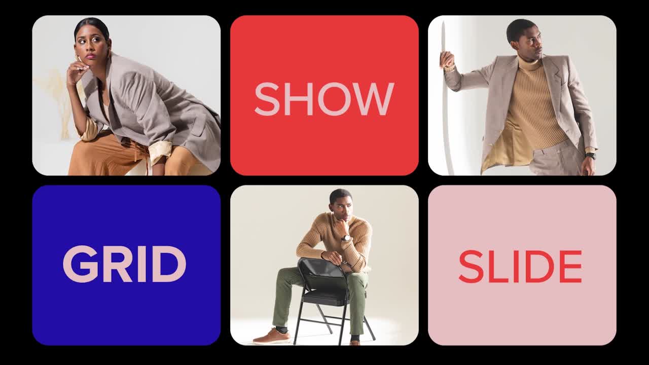 Image Collage of Fashion Models and Design Elements