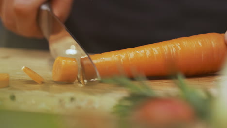 cutting carrots