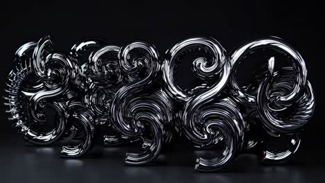 abstract metal spiral design