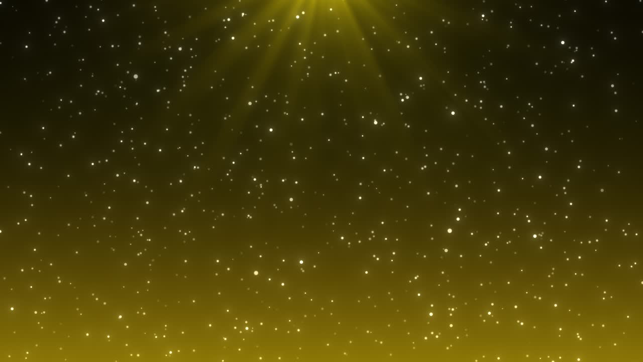 Golden Glittering Particles Background