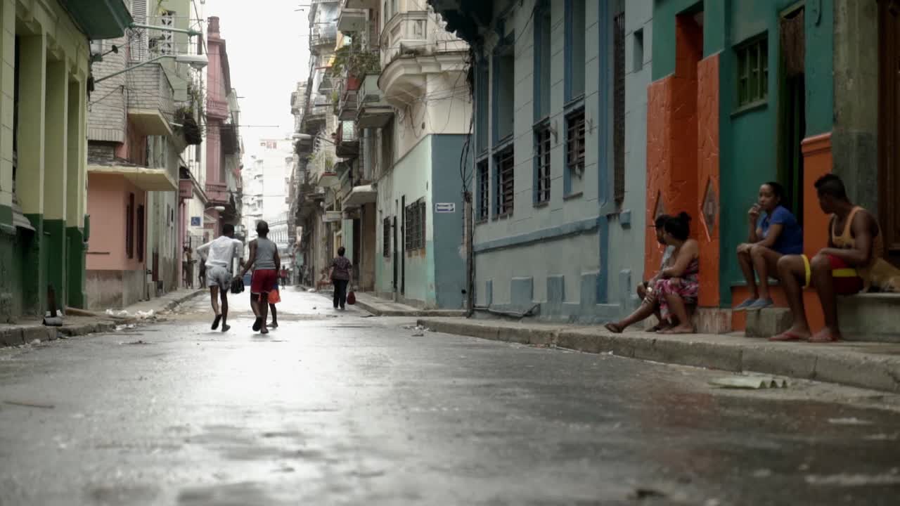 Scena di strada cubana