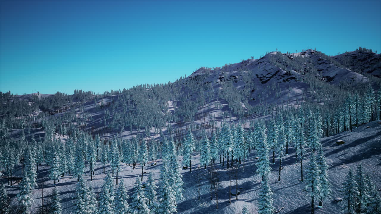 espléndido paisaje alpino en invierno