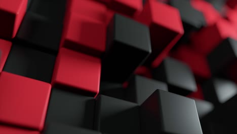 fondo abstracto del movimiento de cubos de dos colores