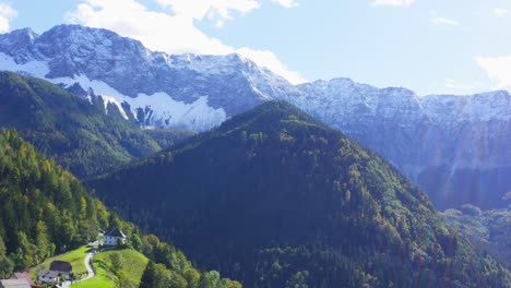 summit of mountain hochobir with view of white peaks, carinthia, austria