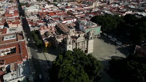 Oaxaca-Kathedrale-In-Mexiko.-Video-Mit-Drohne