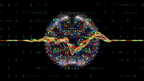 Animación-Del-Procesamiento-De-Datos-Digitales-Sobre-El-Mundo-De-Conexiones.