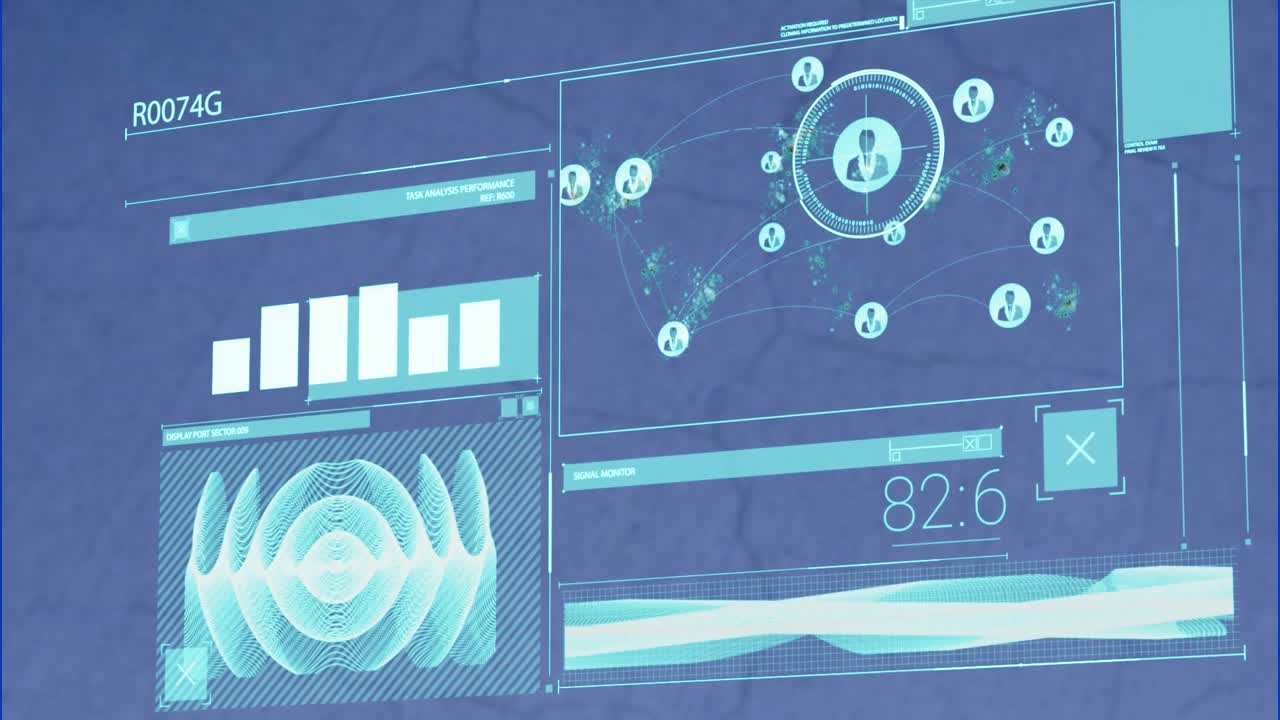 Animation of data processing over tree