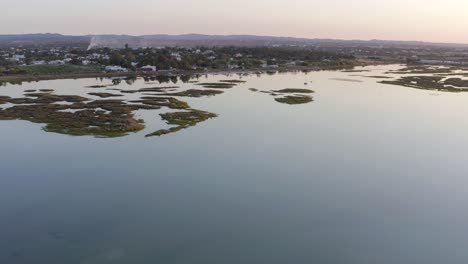 drone of ria formosa , algarve , portugal