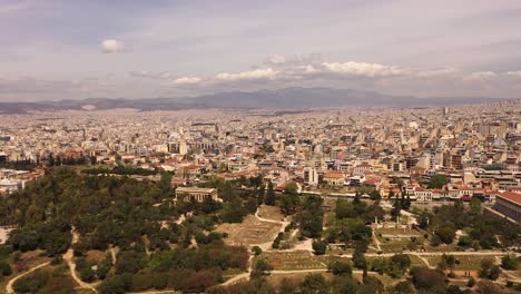 Drone-footage-of-Athens-city-and-Acropolis