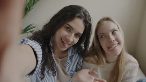 two young women taking a selfie